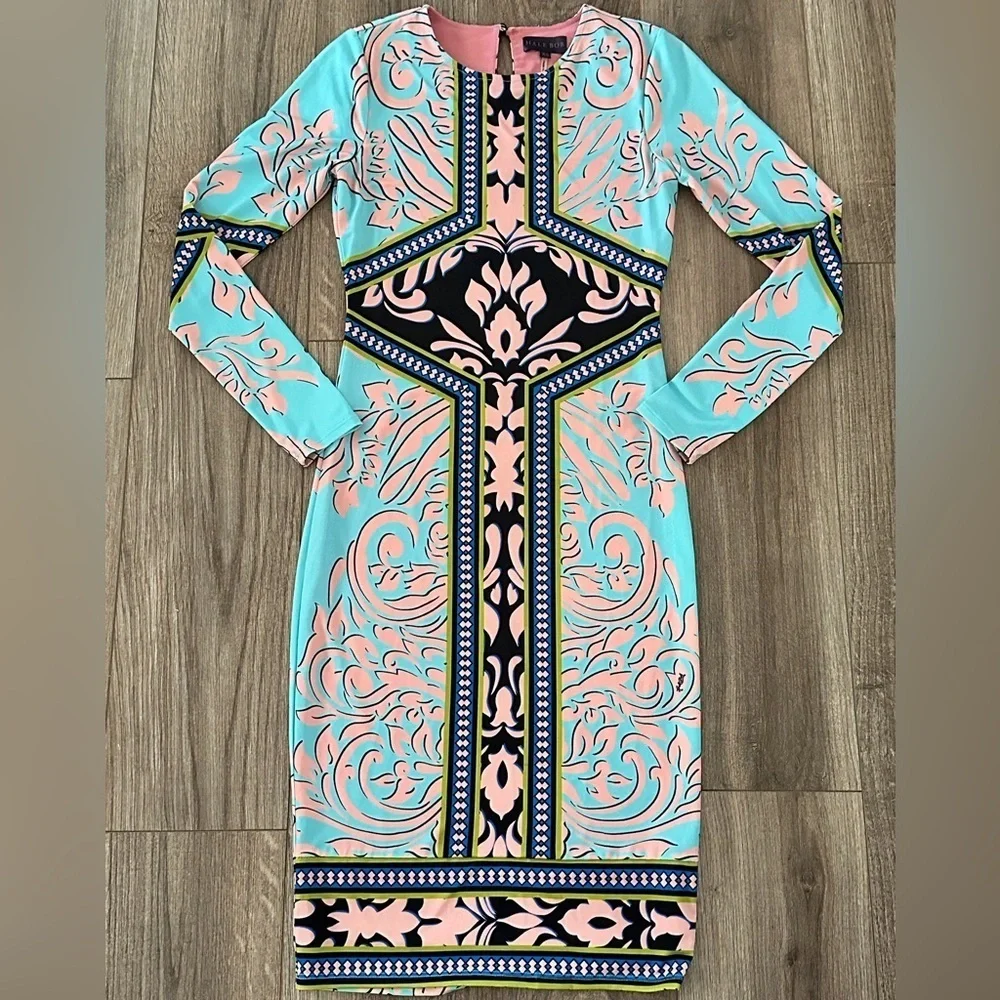 NWOT Hale Bob Oksana Microfiber Jersey Dress XS - Picture 4 of 11